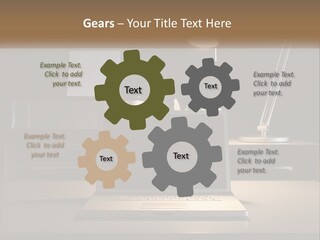 Standing Parent Family PowerPoint Template