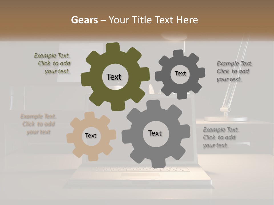 Standing Parent Family PowerPoint Template