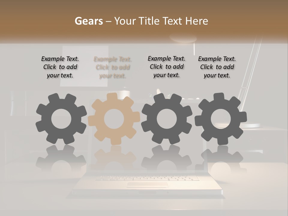 Standing Parent Family PowerPoint Template