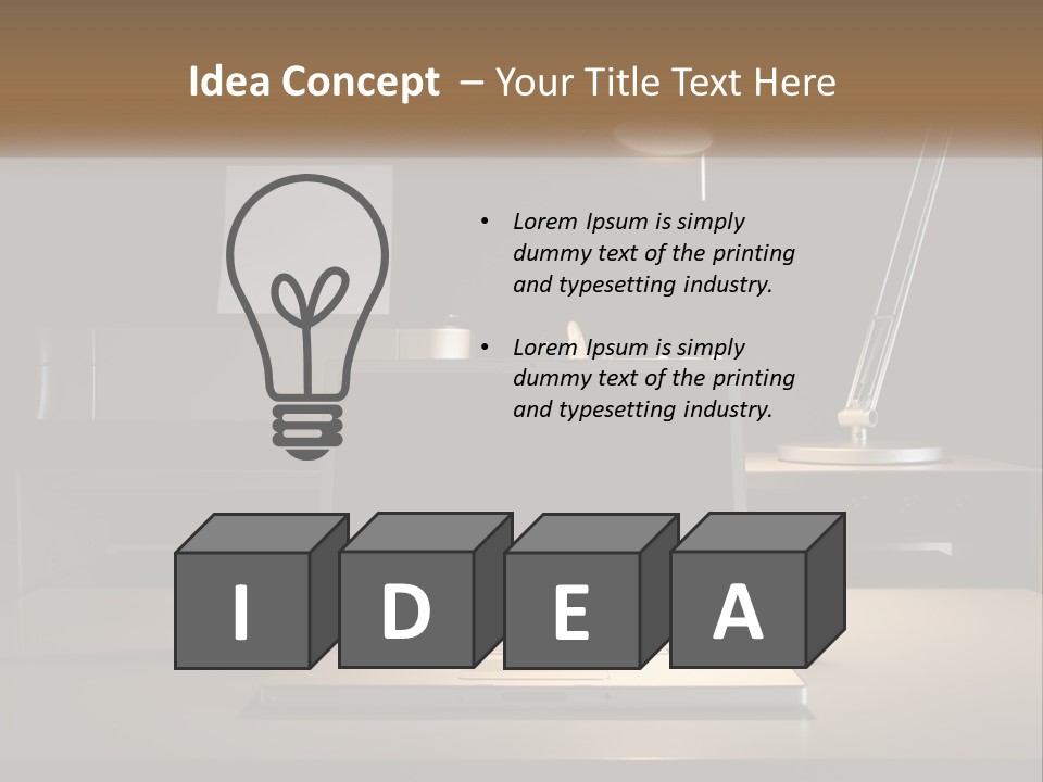 Standing Parent Family PowerPoint Template