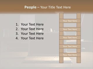 Standing Parent Family PowerPoint Template