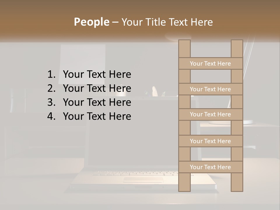 Standing Parent Family PowerPoint Template