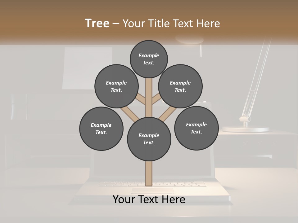Standing Parent Family PowerPoint Template