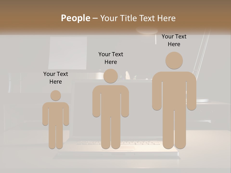 Standing Parent Family PowerPoint Template