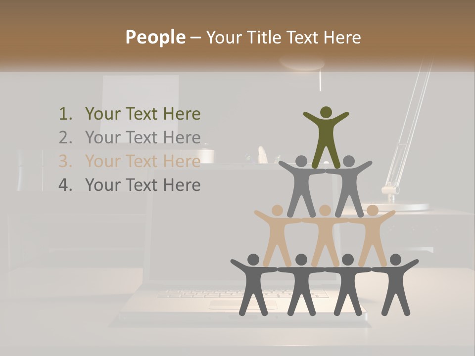 Standing Parent Family PowerPoint Template