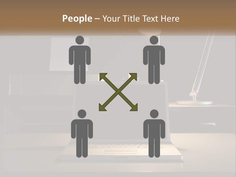 Standing Parent Family PowerPoint Template