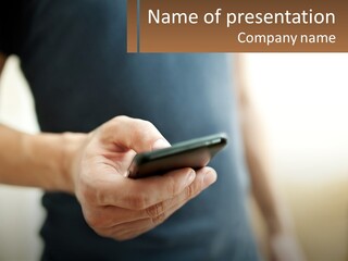 Single Senior Older PowerPoint Template