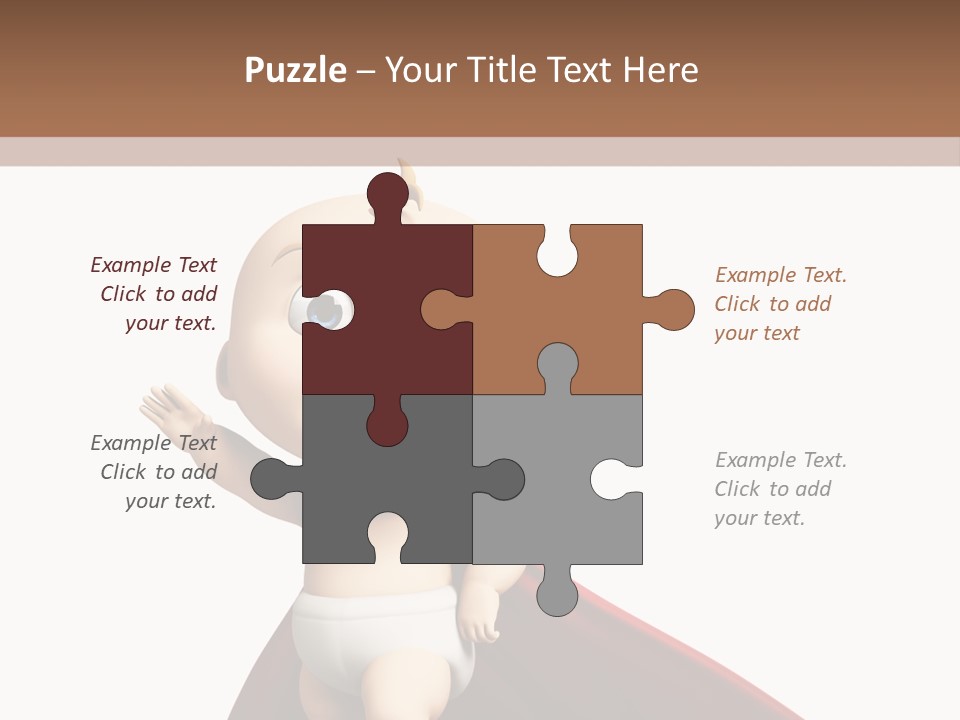 Caucasian Older Sad PowerPoint Template