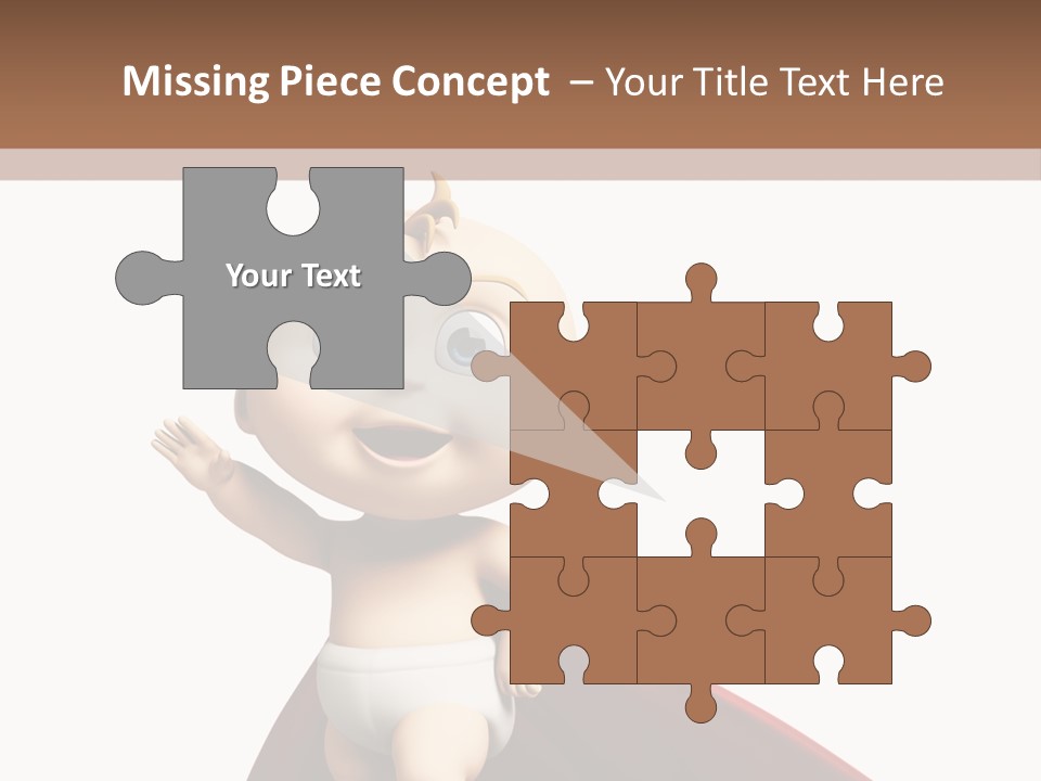 Caucasian Older Sad PowerPoint Template