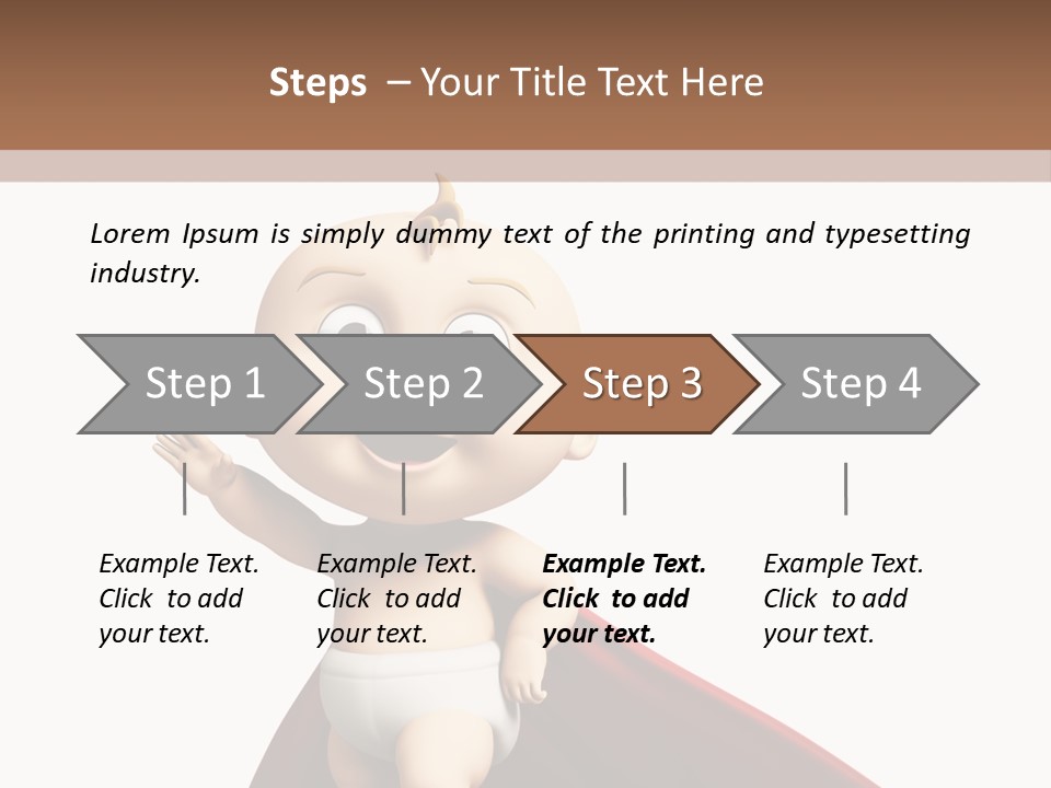 Caucasian Older Sad PowerPoint Template