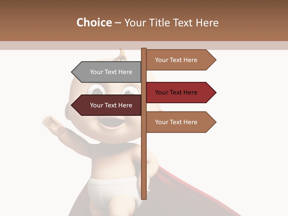 Caucasian Older Sad PowerPoint Template