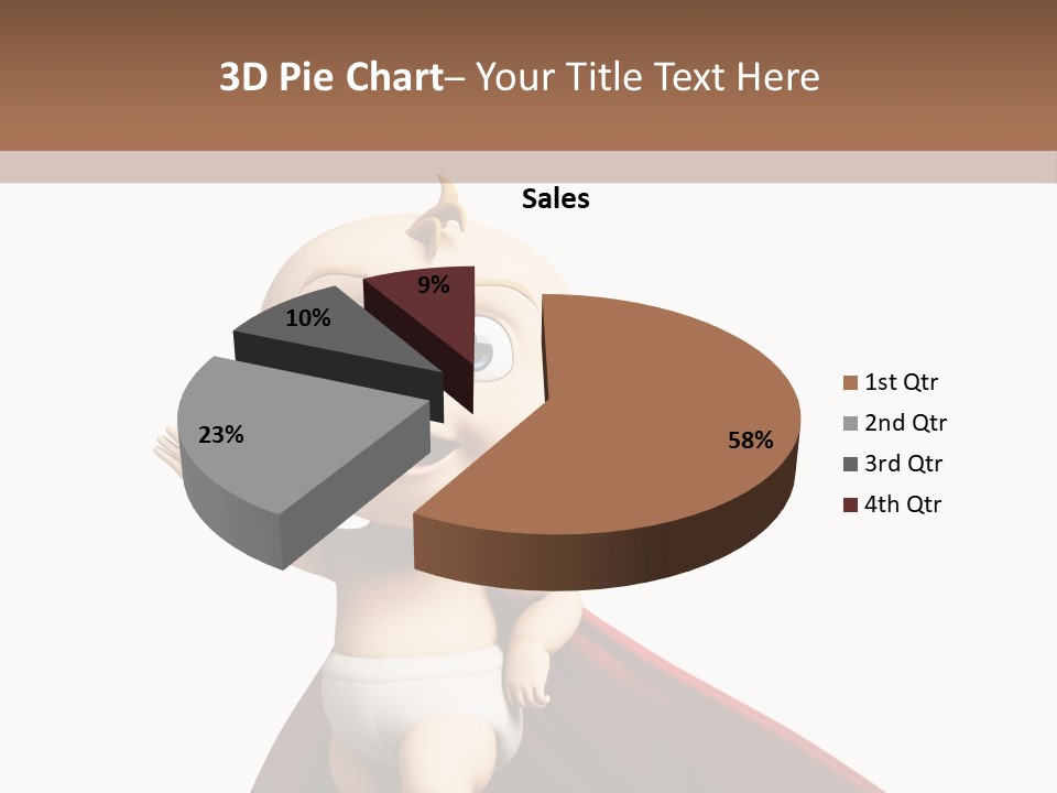 Caucasian Older Sad PowerPoint Template