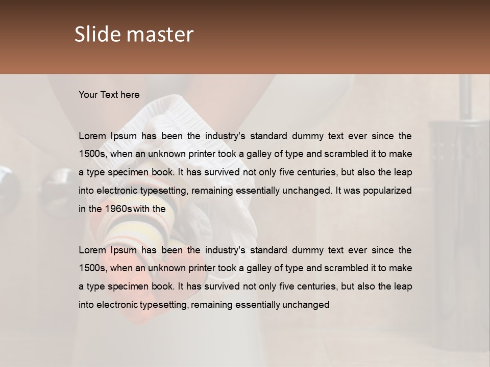 White Single Daughter PowerPoint Template