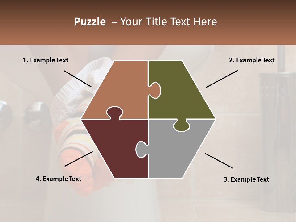 White Single Daughter PowerPoint Template