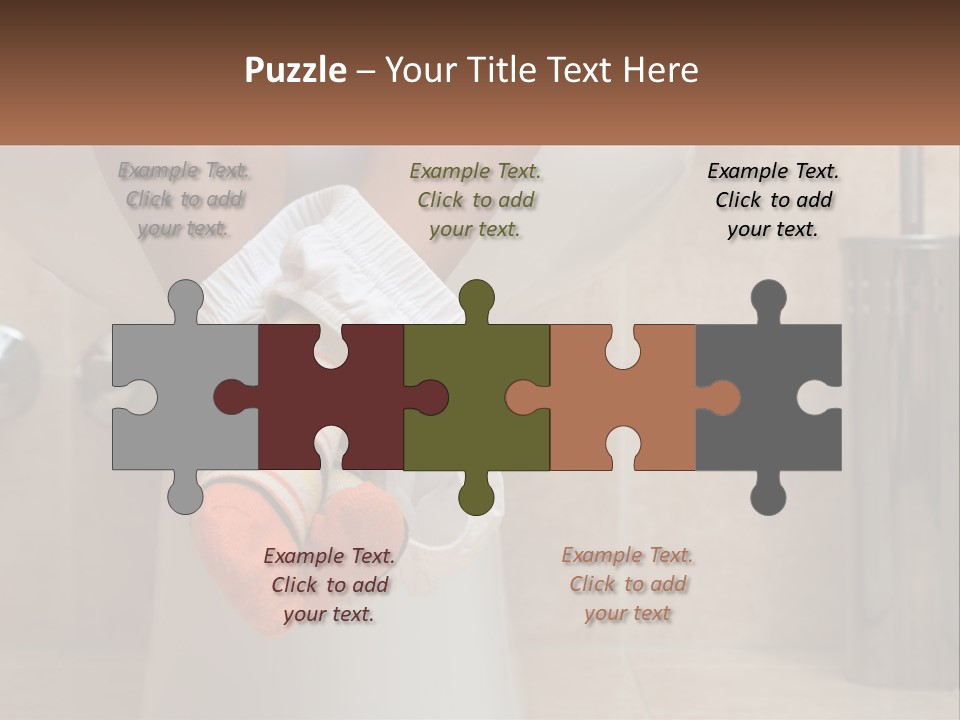 White Single Daughter PowerPoint Template