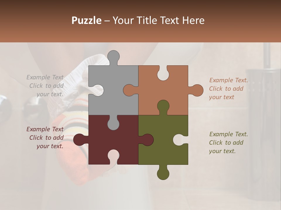 White Single Daughter PowerPoint Template