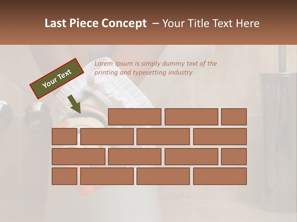 White Single Daughter PowerPoint Template