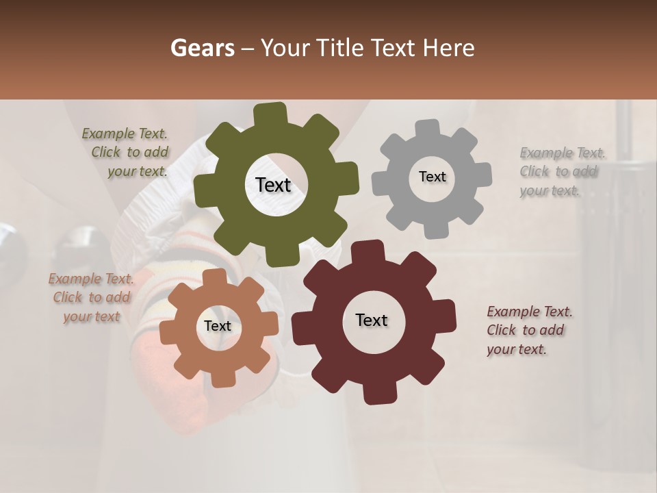 White Single Daughter PowerPoint Template