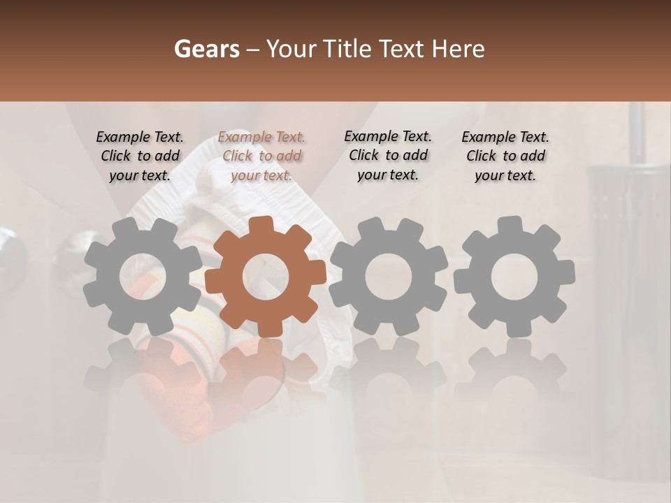 White Single Daughter PowerPoint Template