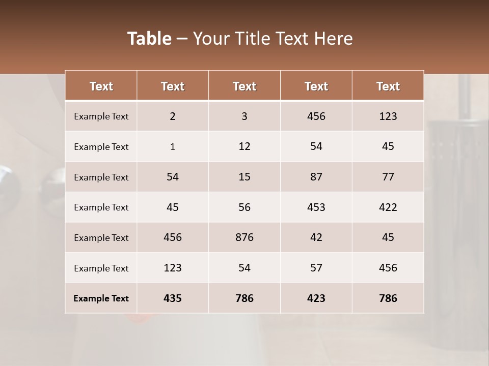 White Single Daughter PowerPoint Template