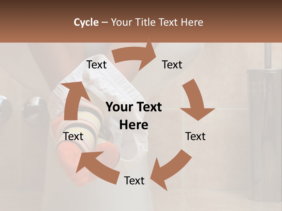 White Single Daughter PowerPoint Template