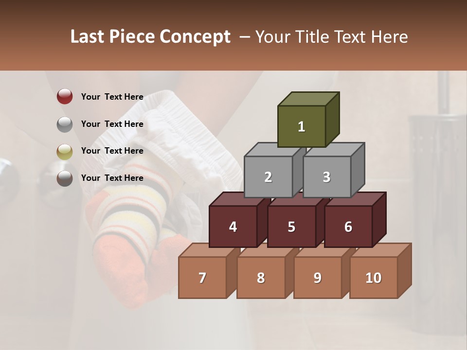 White Single Daughter PowerPoint Template