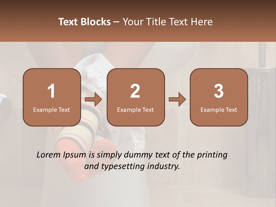 White Single Daughter PowerPoint Template