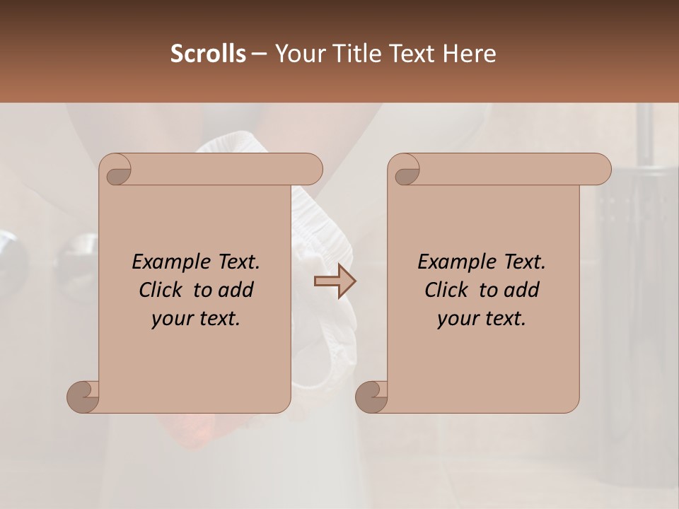 White Single Daughter PowerPoint Template