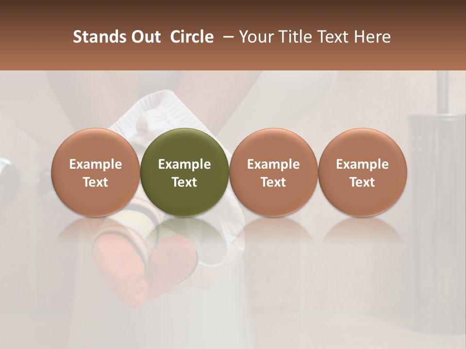 White Single Daughter PowerPoint Template