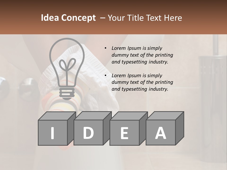 White Single Daughter PowerPoint Template