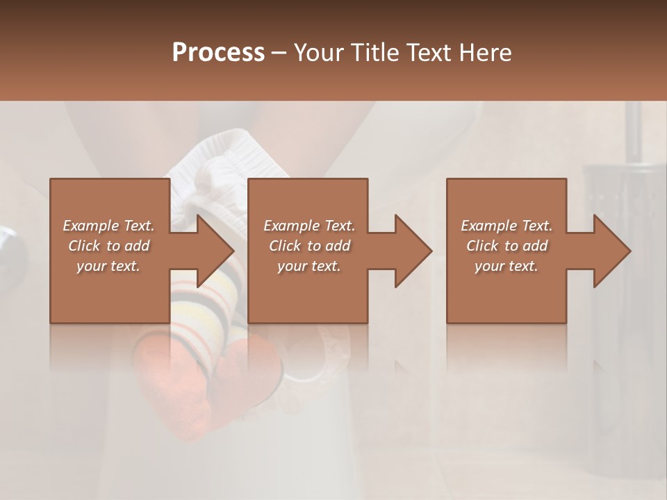 White Single Daughter PowerPoint Template