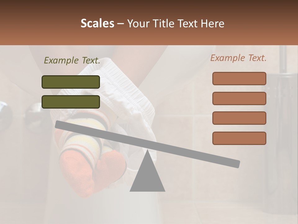 White Single Daughter PowerPoint Template