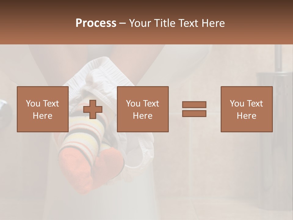 White Single Daughter PowerPoint Template