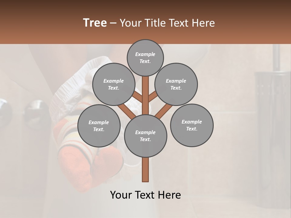 White Single Daughter PowerPoint Template