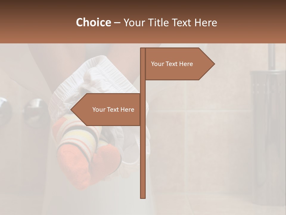 White Single Daughter PowerPoint Template