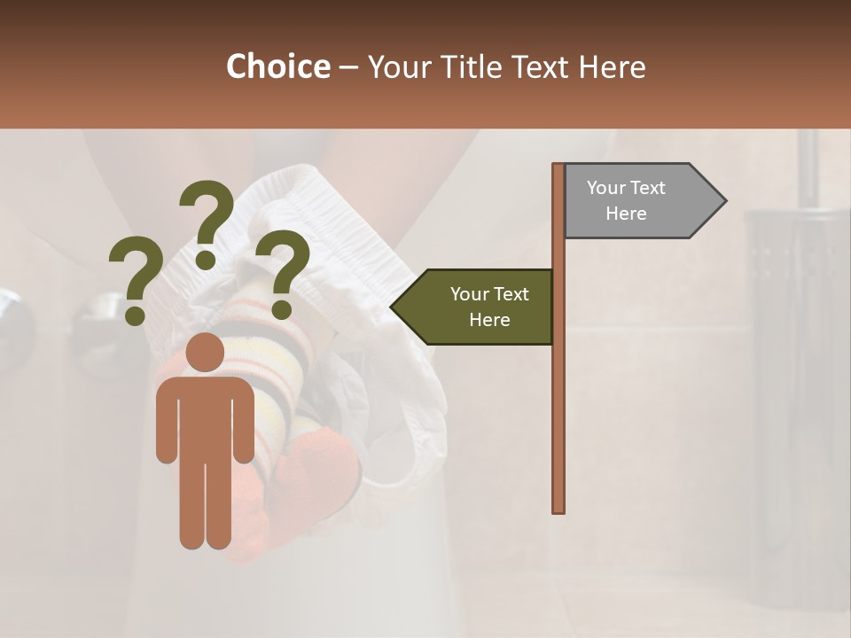 White Single Daughter PowerPoint Template