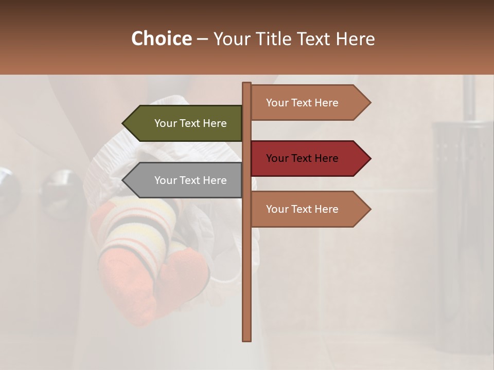 White Single Daughter PowerPoint Template