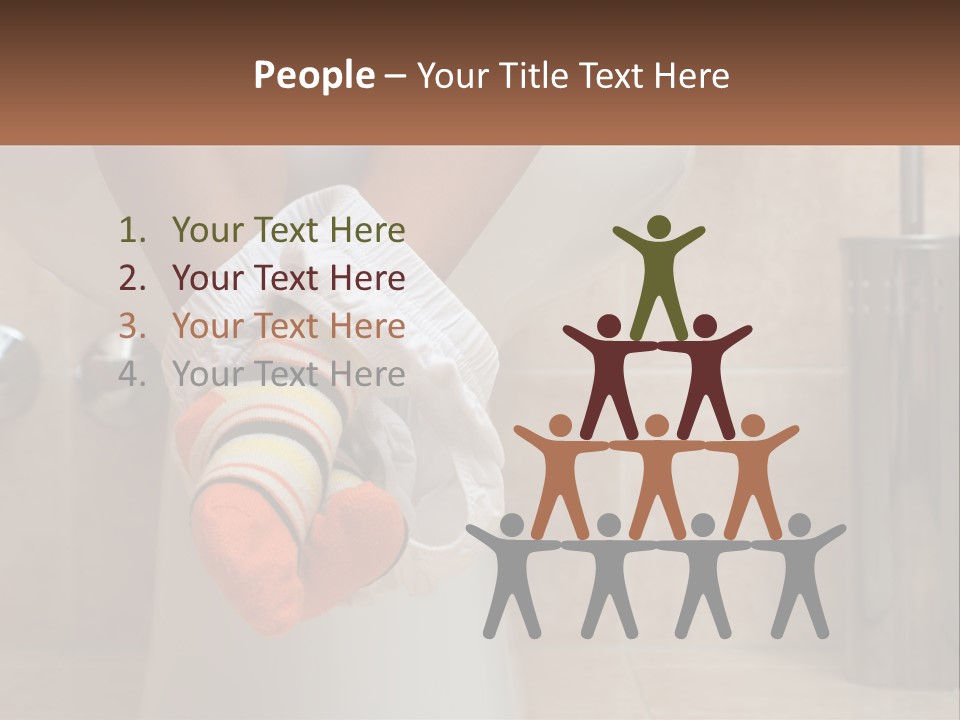 White Single Daughter PowerPoint Template