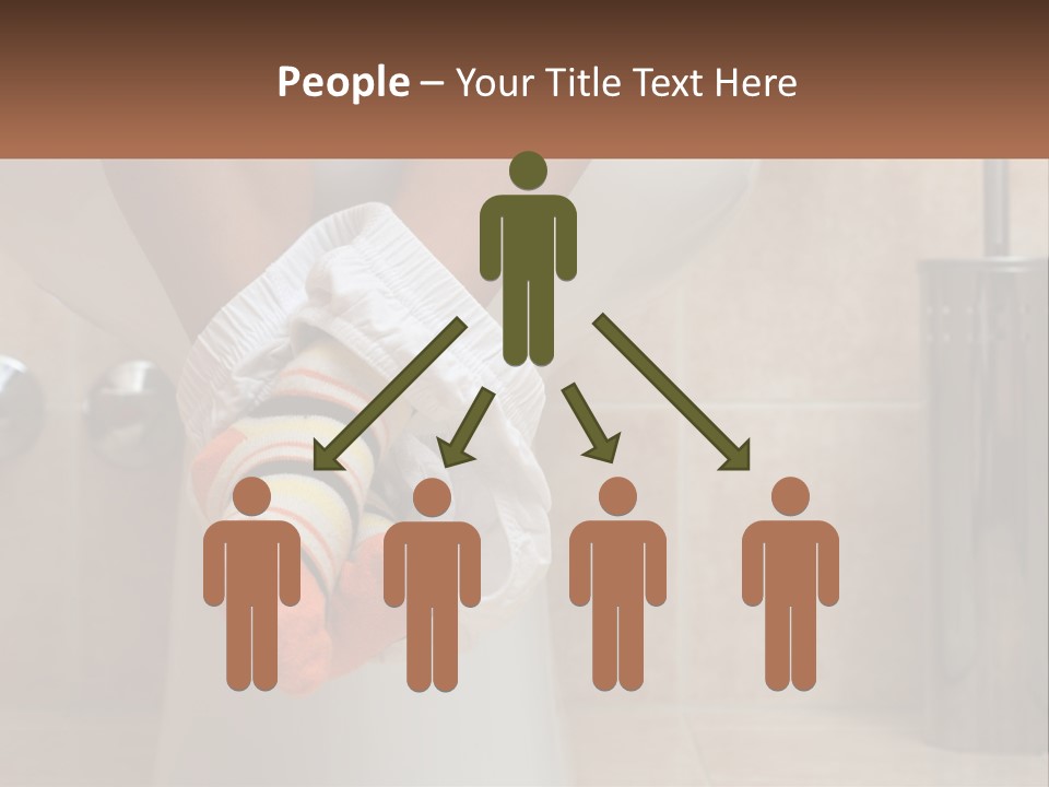 White Single Daughter PowerPoint Template