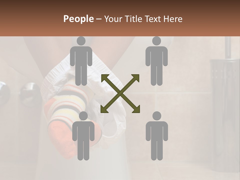 White Single Daughter PowerPoint Template