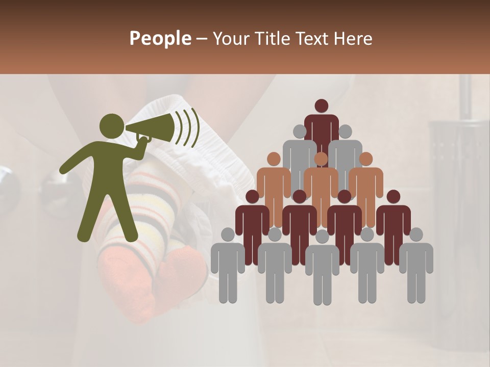 White Single Daughter PowerPoint Template