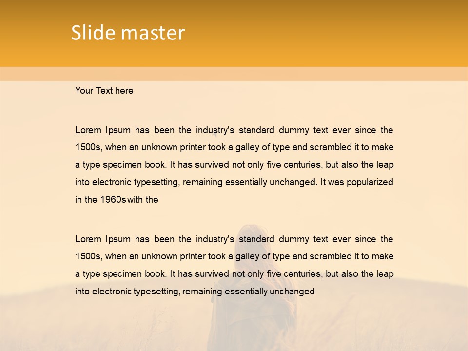 Retirement Sunset Mother PowerPoint Template