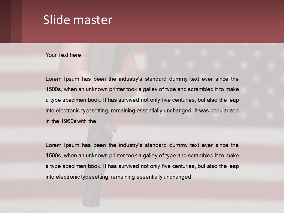 Life Sand Portrait PowerPoint Template