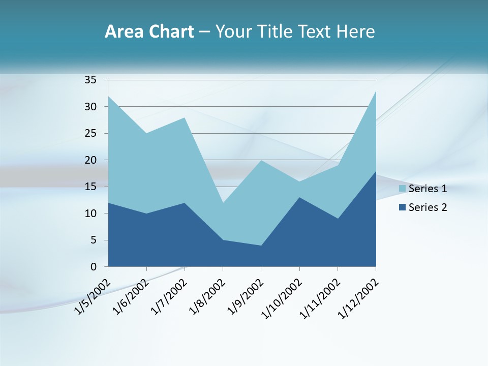 Water Caucasian Standing PowerPoint Template