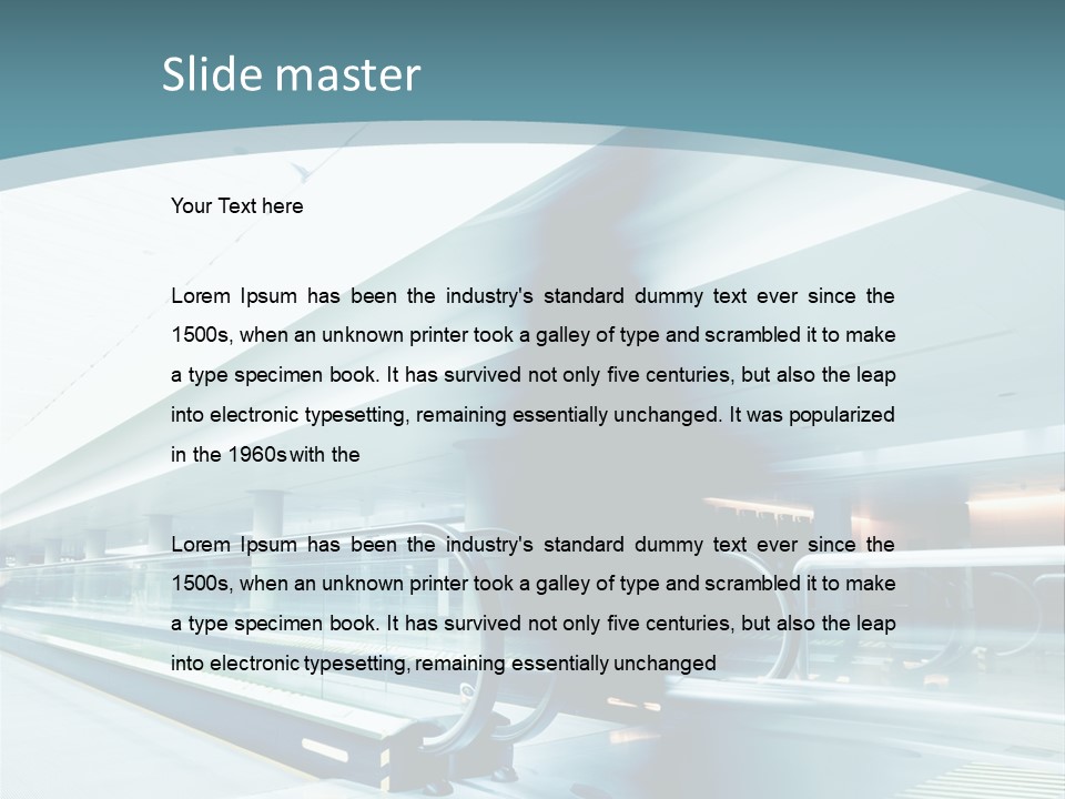 Ocean Water Woman PowerPoint Template