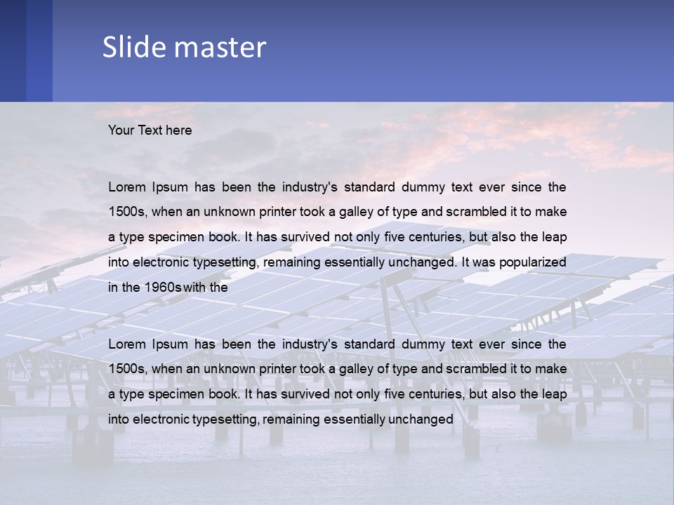 Sunset Family Sand PowerPoint Template