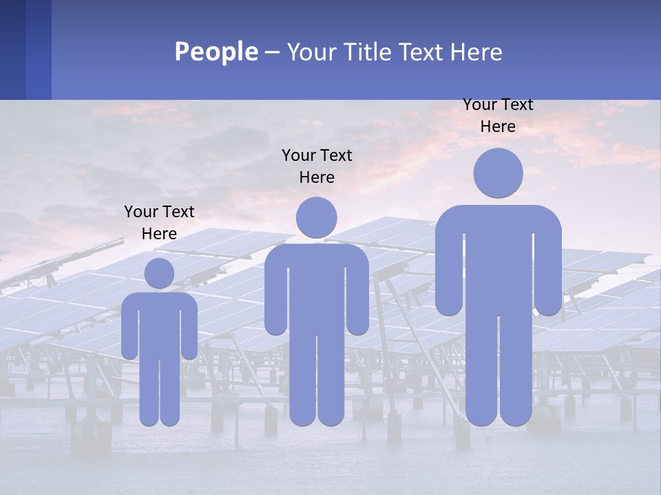 Sunset Family Sand PowerPoint Template