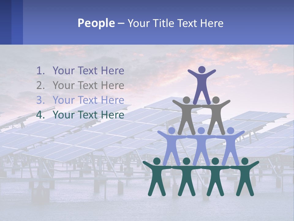 Sunset Family Sand PowerPoint Template