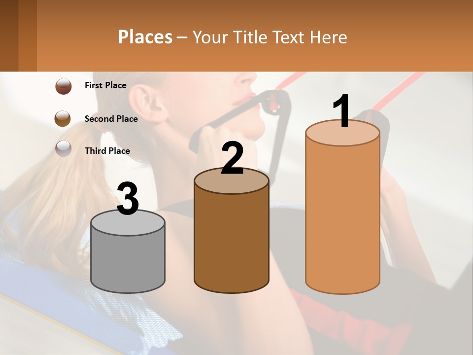 Elderly Caucasian Water PowerPoint Template