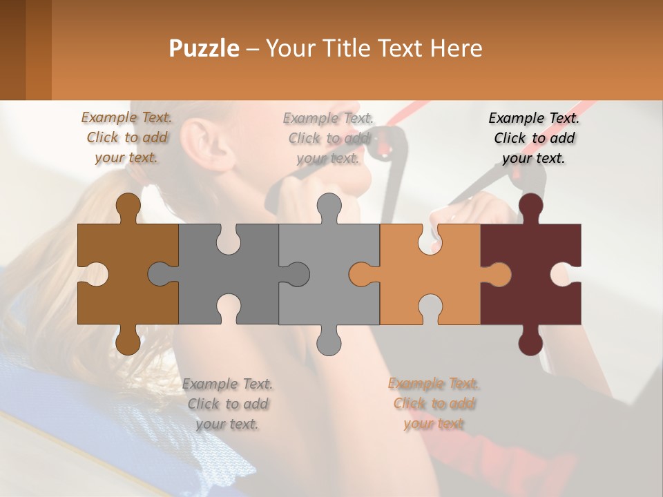 Elderly Caucasian Water PowerPoint Template